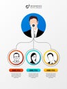 Infographic design with people. Modern business template