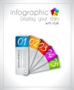Infographic design for product ranking Royalty Free Stock Photo