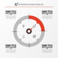 Infographic design template. Creative concept with 4 steps Royalty Free Stock Photo