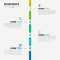 Infographic design template. Creative concept with 4 steps Royalty Free Stock Photo