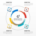 Infographic design template. Creative concept with 4 steps Royalty Free Stock Photo