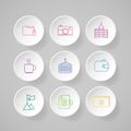 Infographic design template and marketing icons.