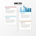 Infographic design template with paper tags. Vector