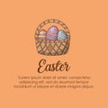 Infographic of easter design Royalty Free Stock Photo