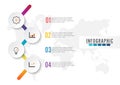 Infographic element with four options Royalty Free Stock Photo