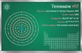 Infographic of the element of Tennessine