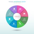 Infographic Elements with business icon on full color background process or steps and options workflow diagrams,vector design