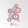 Infographic elements - Cogwheel gear