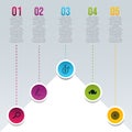 Infographic elements collection Free Vector. Presentation business infographic template with options or steps