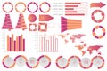 Infographic elements data visualization vector design template Royalty Free Stock Photo