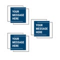 Business data visualization. Simple infographic design template. Abstract vector illustration. Royalty Free Stock Photo
