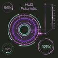 Infographic elements. futuristic user interface HUD UI UX. Abstract background with connecting dots and lines Royalty Free Stock Photo