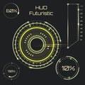 Infographic elements. futuristic user interface HUD UI UX. Abstract background with connecting dots and lines Royalty Free Stock Photo