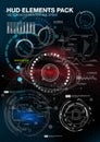 Infographic elements. futuristic user interface HUD UI UX. Abstract background with connecting dots and lines Royalty Free Stock Photo