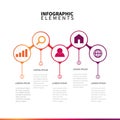 Infographic elements icons with steps