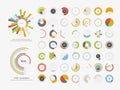 Infographic Elements.Pie chart set icon. Royalty Free Stock Photo