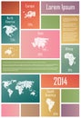 Infographic Elements In Rectangles Royalty Free Stock Photo