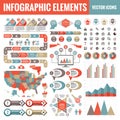 Infographic elements template collection - business vector Illustration for presentation, booklet, website etc.