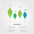 Infographic elements vector for business, triangle icon,leaves icon, business template, presentation, graph, chart, diagram Royalty Free Stock Photo