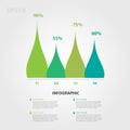 Infographic elements vector for business, triangle icon, chart, diagram, timeline Royalty Free Stock Photo