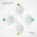 Infographic elements vector for business, web design, presentation, circles graphic, diagram, timeline, chart Royalty Free Stock Photo