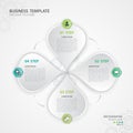 Infographic elements vector for business, web icon, presentation, chart, timeline, diagram, 4 options, slide Royalty Free Stock Photo