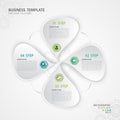 Infographic elements vector for business, web icon, presentation, chart, diagram, timeline, 4 options Royalty Free Stock Photo