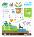 Infographic energy template design . concept vector