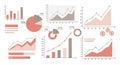 Infographic featuring multiple data visualizations, including bar charts, line grap