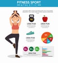 Infographic fitness sport athletic