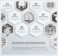 Infographic of headwork, strategy, start up Royalty Free Stock Photo
