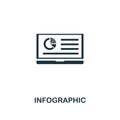 Infographic icon. Creative element design from content icons collection. Pixel perfect Infographic icon for web design, apps, Royalty Free Stock Photo