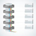 Infographic of the international Maturity Model CMMI Royalty Free Stock Photo