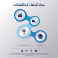 Infographic metaball template design