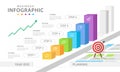 Infographic Modern Chart diagram with project timeline.