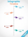 Infographic number option timeline Royalty Free Stock Photo