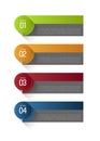 Infographic option banners Royalty Free Stock Photo