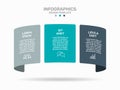 Infographic panels with icons and headings, ideal for business, planning, structured data presentation. Vector illustration. Royalty Free Stock Photo