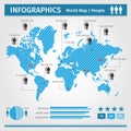Infographic. population of people. Royalty Free Stock Photo