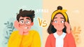 Comparison of Stress and Anxiety Illustrated Through Engaging Infographic Design Highlighting Key Differences in Royalty Free Stock Photo