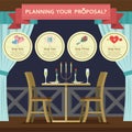 infographic of proposal planning. Vector illustration decorative design