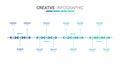 Infographic quarterly template for presentation 12 months in 4 quarter can be used for workflow layout, process diagram, flow