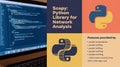 An infographic for Scapy, a library utility for the Python language, made for analyzing computer networks Royalty Free Stock Photo