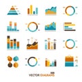 Infographic set elements, graph, diagrams Royalty Free Stock Photo