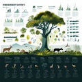 infographic showing the impact of deforestation on wildlife pou