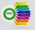 Infographic with simple elements design template. Abstract Royalty Free Stock Photo