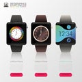 Infographic. Smart watch. Business concept. Vector illustration