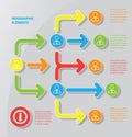 Infographic social symbols Royalty Free Stock Photo