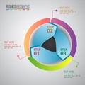 Infographic step by step. design recicle template Royalty Free Stock Photo
