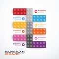 Infographic Template building blocks banner . concept vector